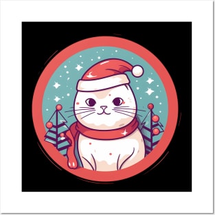 American Shorthair Cat Xmas, Love Cats Posters and Art